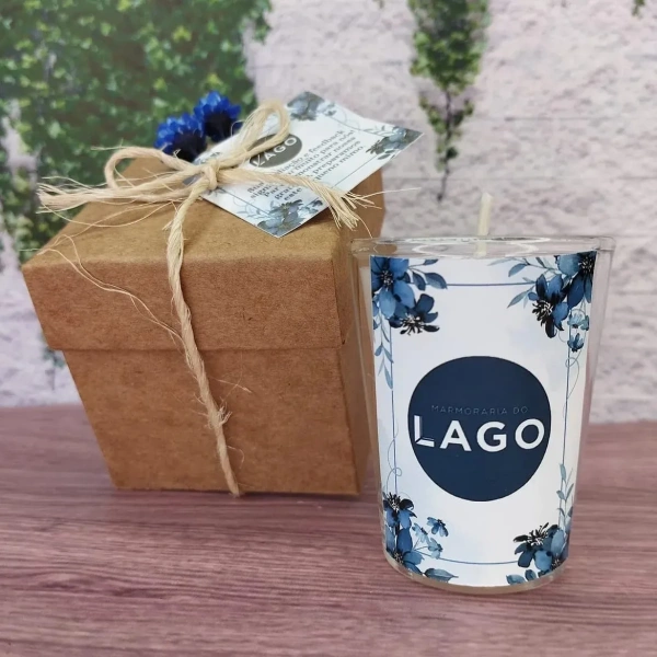 30 Vela Aromática no Copo Lembrancinha Personalizada Corporativo, Formatura, Batizado, 15 Anos, Casamento e etc. Fazemos Qualquer Tema