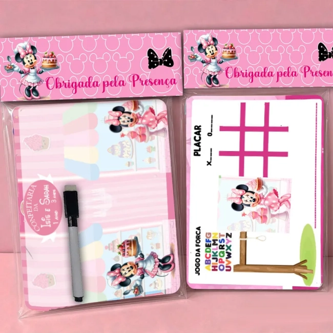 Lousa Magica Personalizada lembrancinhas Minnie