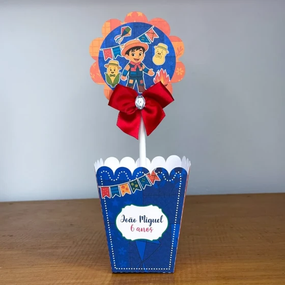 PEGUE E MONTE - Centro de Mesa FESTA JUNINA LARANJA - Decoração de Festa | Lembrancinhas | Aniversário | Personalizados