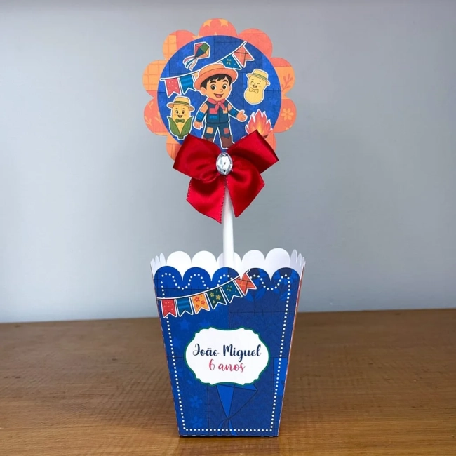 PEGUE E MONTE - Centro de Mesa FESTA JUNINA LARANJA - Decoração de Festa | Lembrancinhas | Aniversário | Personalizados