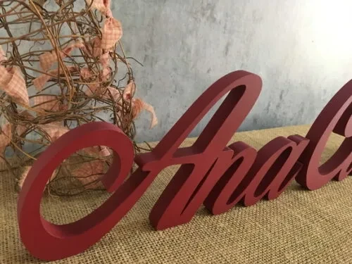 Letras de MDF -Nomes