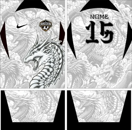 Arte Vetor Camisa Interclasse Dragão Mod-160
