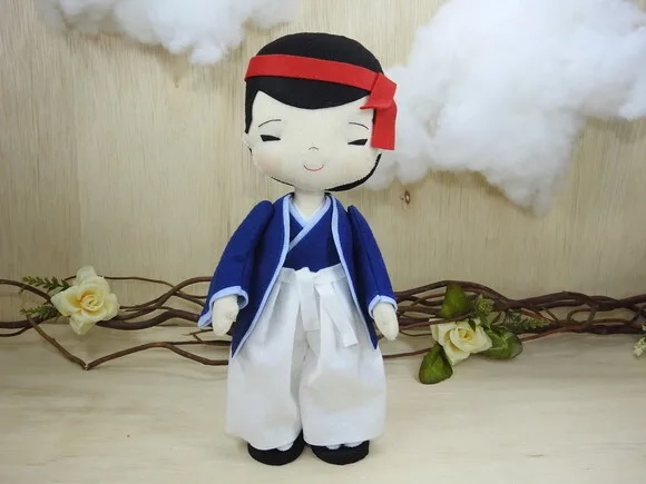 Boneco Japonês em Feltro (taikomochi ou Hokan)* Chamar Chat
