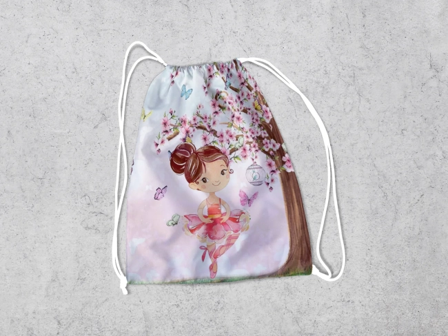 Mochilinha Personalizada para lembrancinhas Bailarina