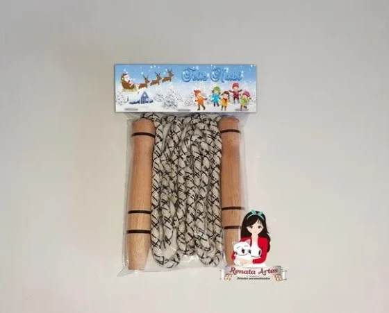 Pula Corda na Lapela Personalizada de Natal