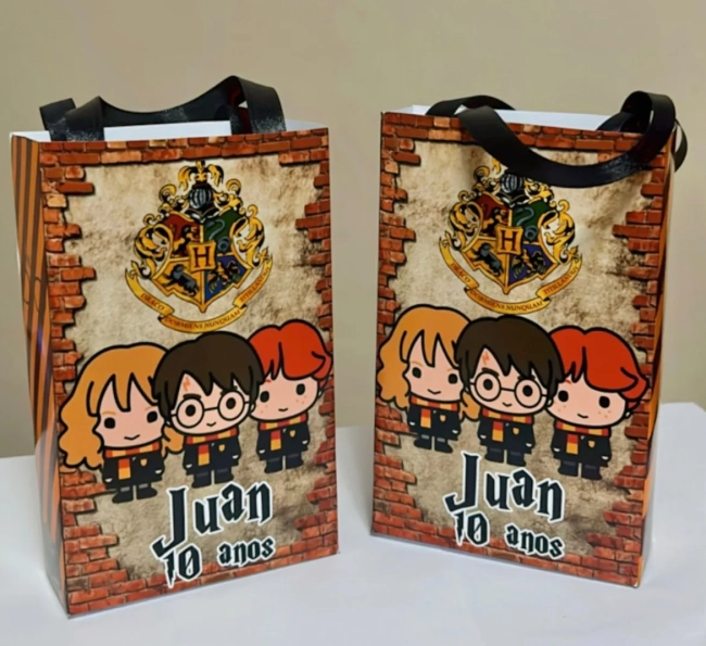 Sacolinhas Personalizada Harry Potter Lembrancinhas Para Aniversário