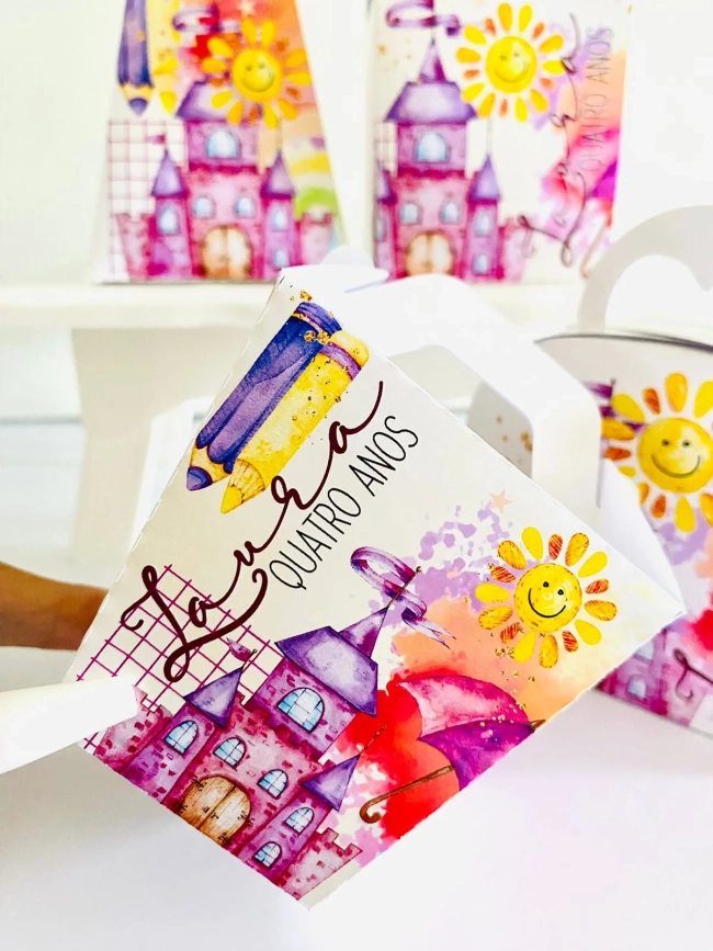Kit Lembrancinha Aquarela