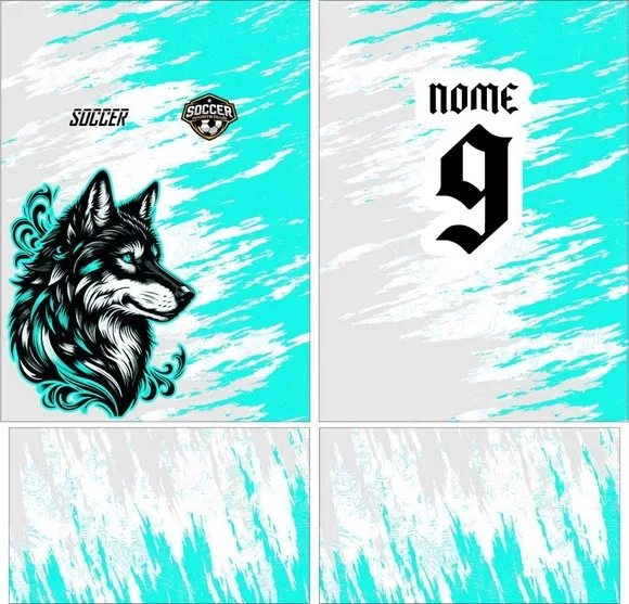 Arte Vetor Camisa Interclasse Lobo Mod-220