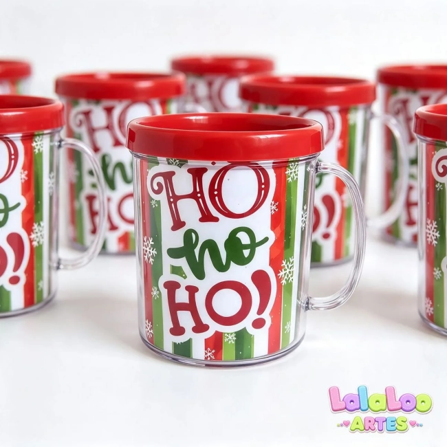 Caneca Natalina Papai Noel | Lembrancinha Presente de Natal | Brinde de Natal