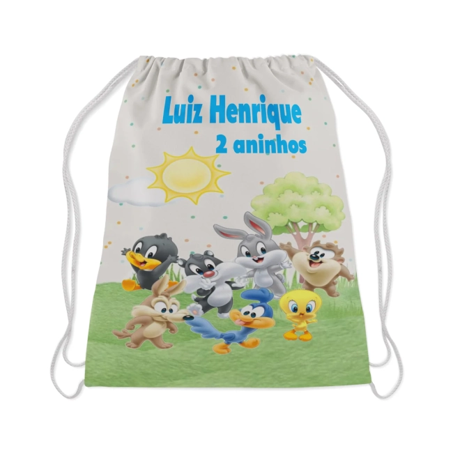 Mochilinha Personalizada para lembrancinhas Looney Tunes
