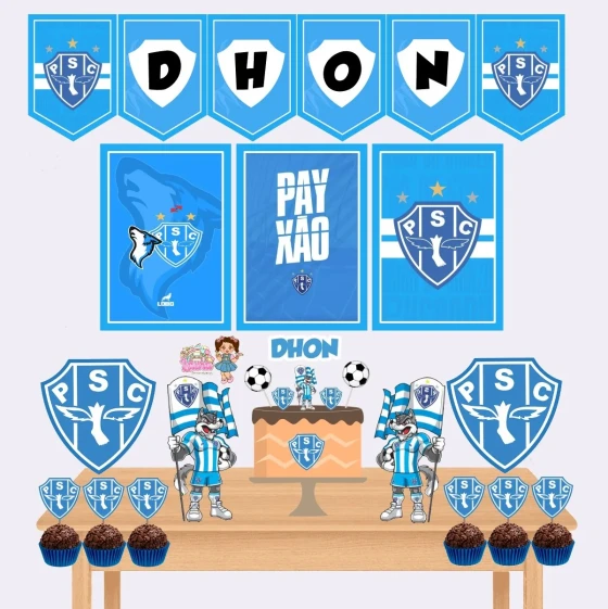 Kit Festa Só Um Bolinho PAYSANDU - Decoração de Festa