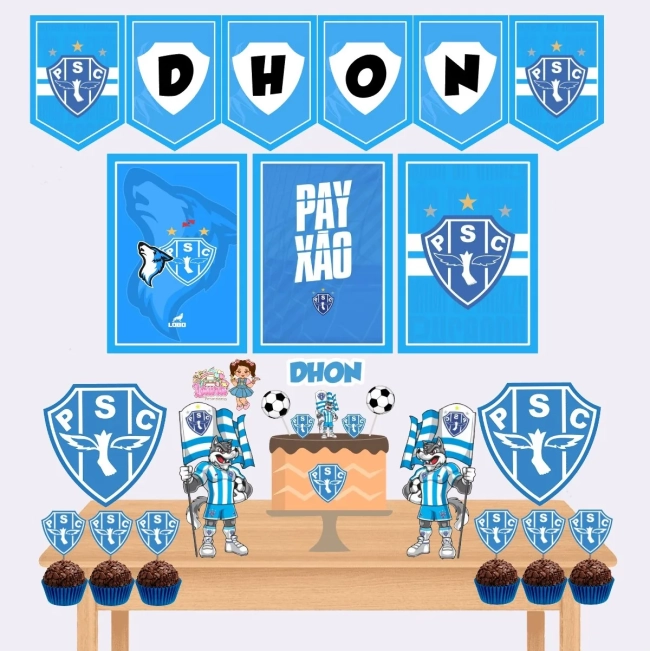 Kit Festa Só Um Bolinho PAYSANDU - Decoração de Festa