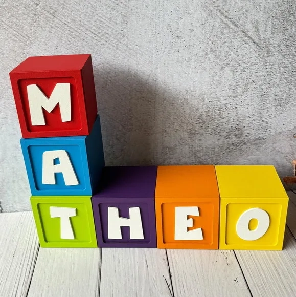 Cubos Festa Pocoyo em MDF- Decoração Personalizada para Festa Infantil
