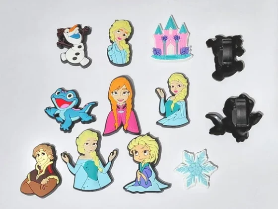Pins Frozen para Tênis ou Crocs Pacote com 10 Unidades
