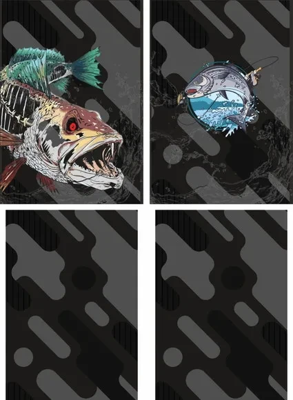 Arte Estampa Camisa Pesca-mod-0240