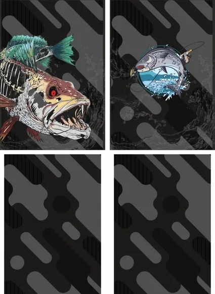 Arte Estampa Camisa Pesca-mod-0240