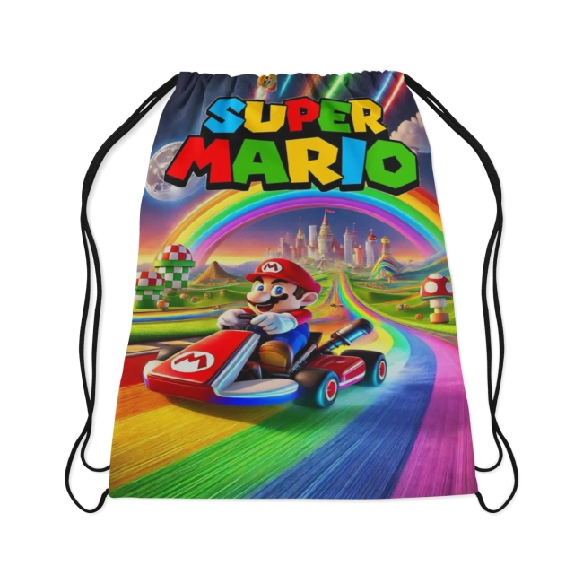 Mochilinha Personalizada para lembrancinhas do Super Mário Bros