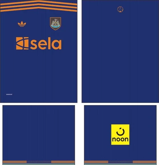 Arte Vetor Camisa Newcastle Terceira 2025-2026