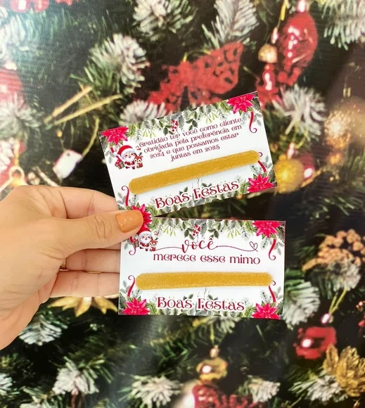 Card com Mini Lixa Natal