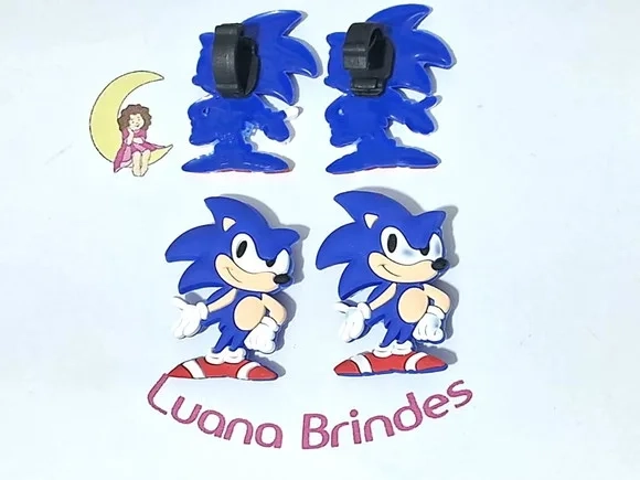 Pins para Cadarço Sonic 4,2cm Pacotes com 6 Unidades