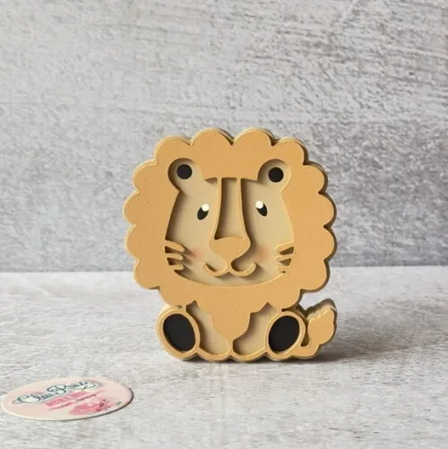 Leão Decorativo em mdf - Quarto de Bebê - Safari