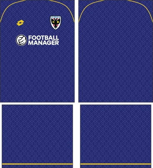 Arte Vetor Camisa Afc Wimbledon Local 2025-2026