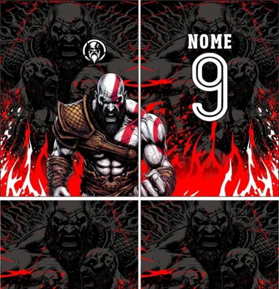 Arte Vetor Camisa Interclasse Kratos Mod-477