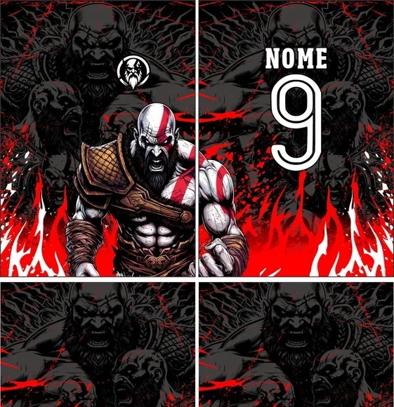 Arte Vetor Camisa Interclasse Kratos Mod-477