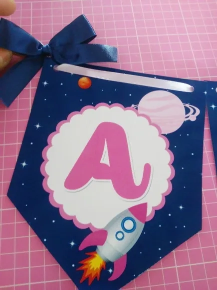 Kit Festa Astronauta Menina Rosa