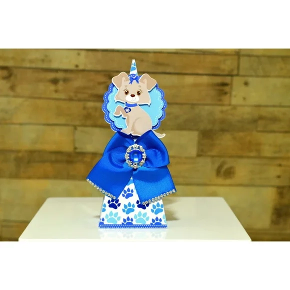 Kit 60 Lembrancinhas - Pet Azul