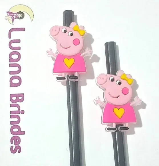Lápis C/ponteira Porquinha Rosa Pacotes com 6 Peças