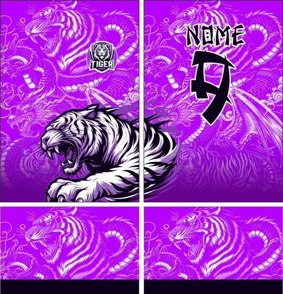 Arte Vetor Camisa Interclasse Tigre 293