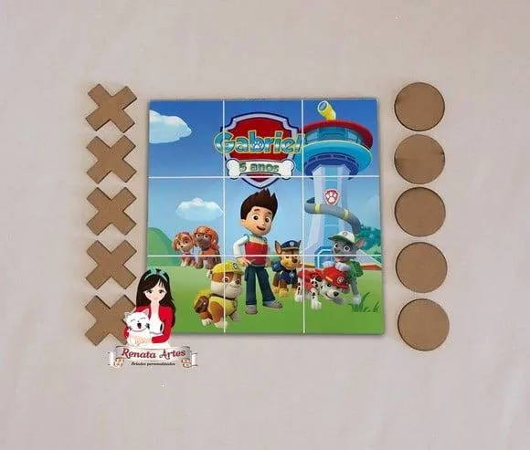 Jogo da Velha Personalizado Patrulha Canina