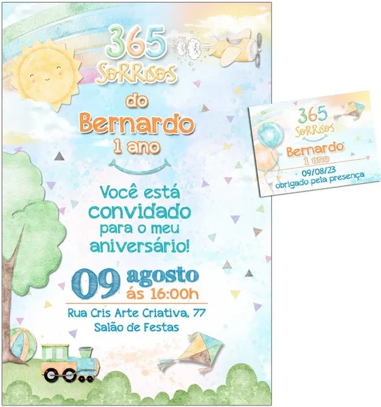 Convite Digital C/tag 365 Sorrisos 3