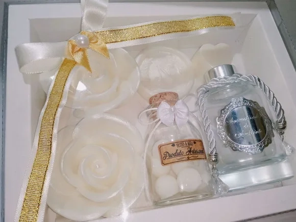 Presente de Aniversário: Kit Aromatizador Luxo com Sabonetes