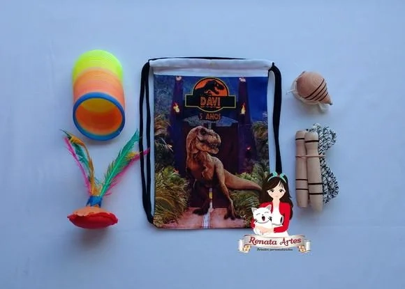 Mochila Boa Infância Tema Jurassik Park