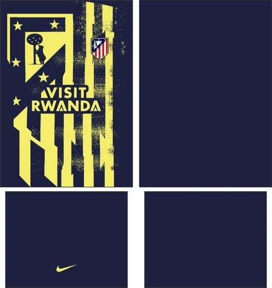 Arte Vetor Camisa Atletico Madrid Pre-jogo 2025-2026