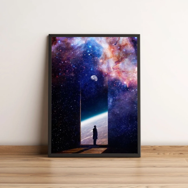 Quadro Homem em porta para Universo 384