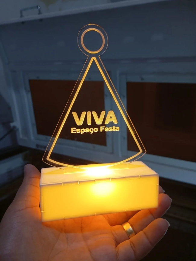 Mini Luminária Acrílico