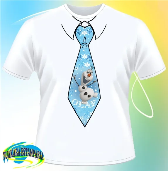 Camiseta Gravata Olaf