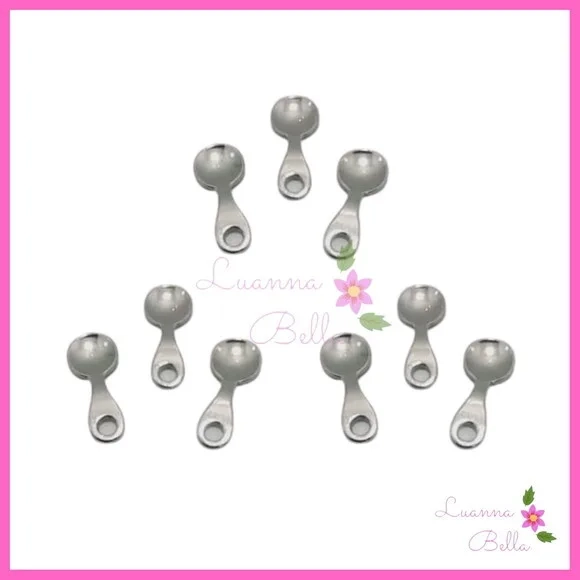 Mini Colher de Abs Prata - Pct c/10 Unidades