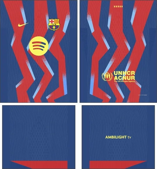 Arte Vetor Camisa Barcelona Quarta 2025-2026