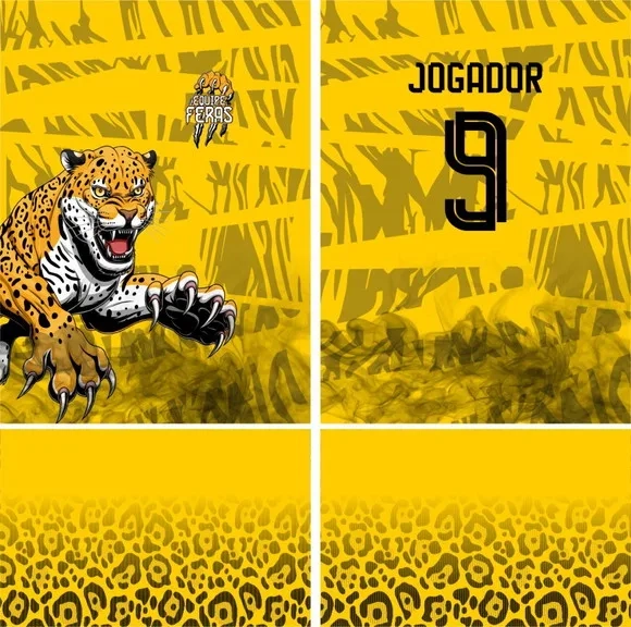Arte Vetor Camisa Interclasse Onça Pintada Mod-700
