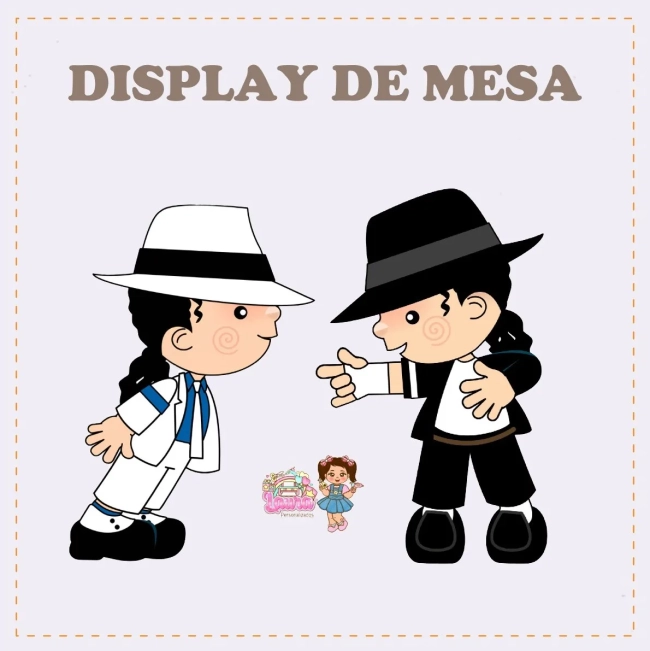 Kit Festa Só Um Bolinho MICHAEL JACKSON - Decoração de Festa