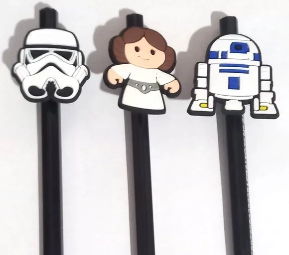 Lápis com Ponteira Star Wars Emborrachada - 6 Peças