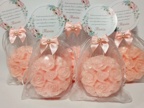 Lembrancinha Aniversário 80 Anos: Sabonete Provence Rosas