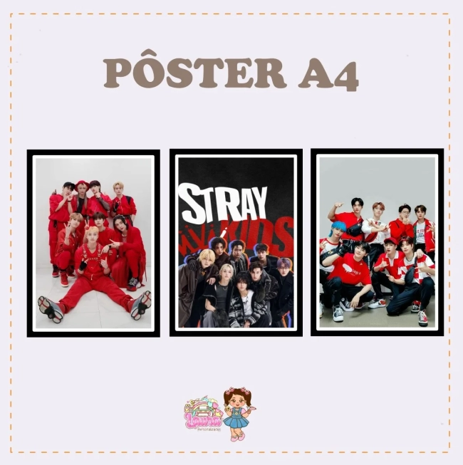 Kit Festa Só Um Bolinho STRAY KIDS VERMELHO - Decoração de Festa