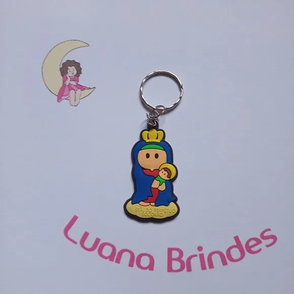 Chaveiro Perpetuo Socorro 5,3cm Pct 4 Unidades