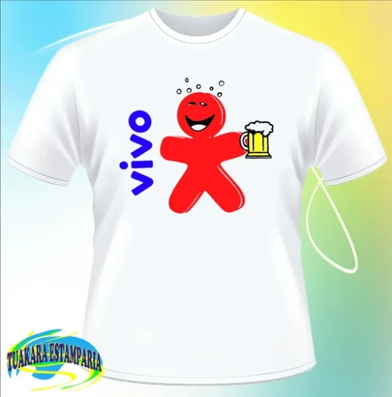 CAMISETA VIVO BÊBADO