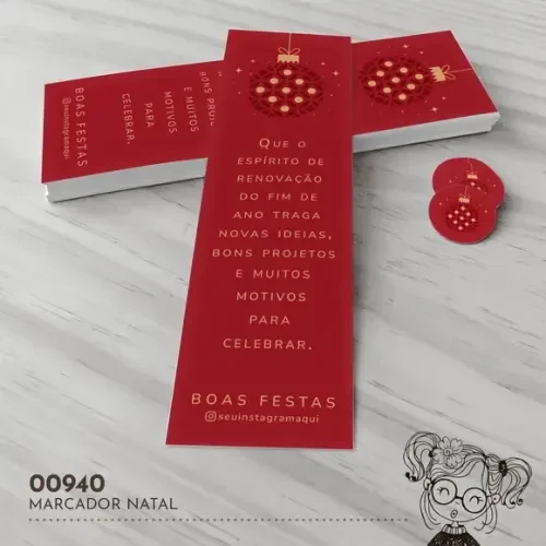Marcador de Livro Natal - 00940